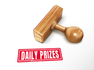 daily prizes text and stamp