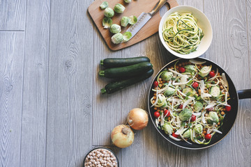 Brussels Sprouts Vegetable Stir Fry