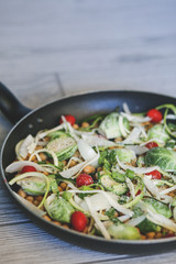 Brussels Sprouts Vegetable Stir Fry