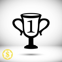 champions cup icon stock vector illustration flat design