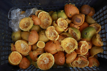 Discard many of the organic food oranges