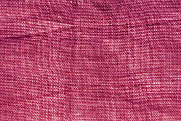 Pink hessian sack cloth texture.