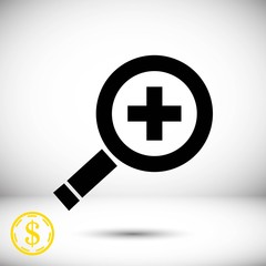 Obraz premium search icon stock vector illustration flat design