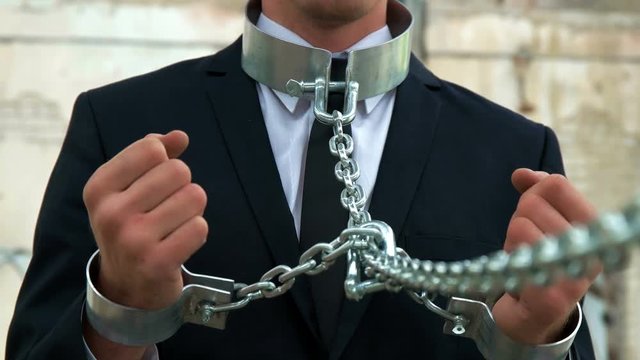 A man in a suit is not a chain