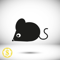 mouse icon stock vector illustration flat design
