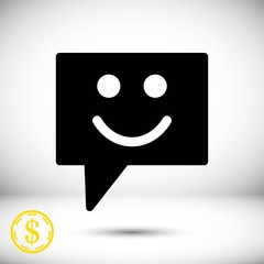 Speech Bubbles Icon. Chat pictogram icon stock vector illustration