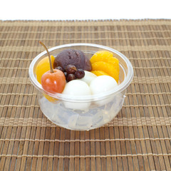 Close - up Japanese traditional summer dessert