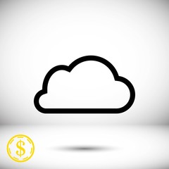 cloud icon stock vector illustration flat design