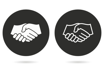 Obraz premium Handshake - vector icon.