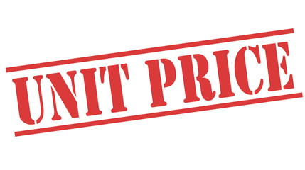 Grunge rubber stamp with text Unit Price