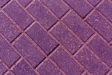 Purple toned pavement surface