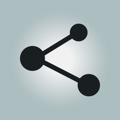 Share  sign icon. Vector of flat design style.