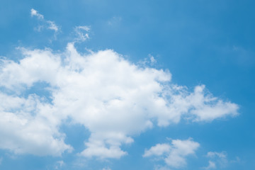 Obraz na płótnie Canvas Beautiful blue sky and clouds in summer thailand.
