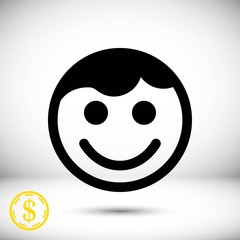 waiter icon stock vector illustration flat design