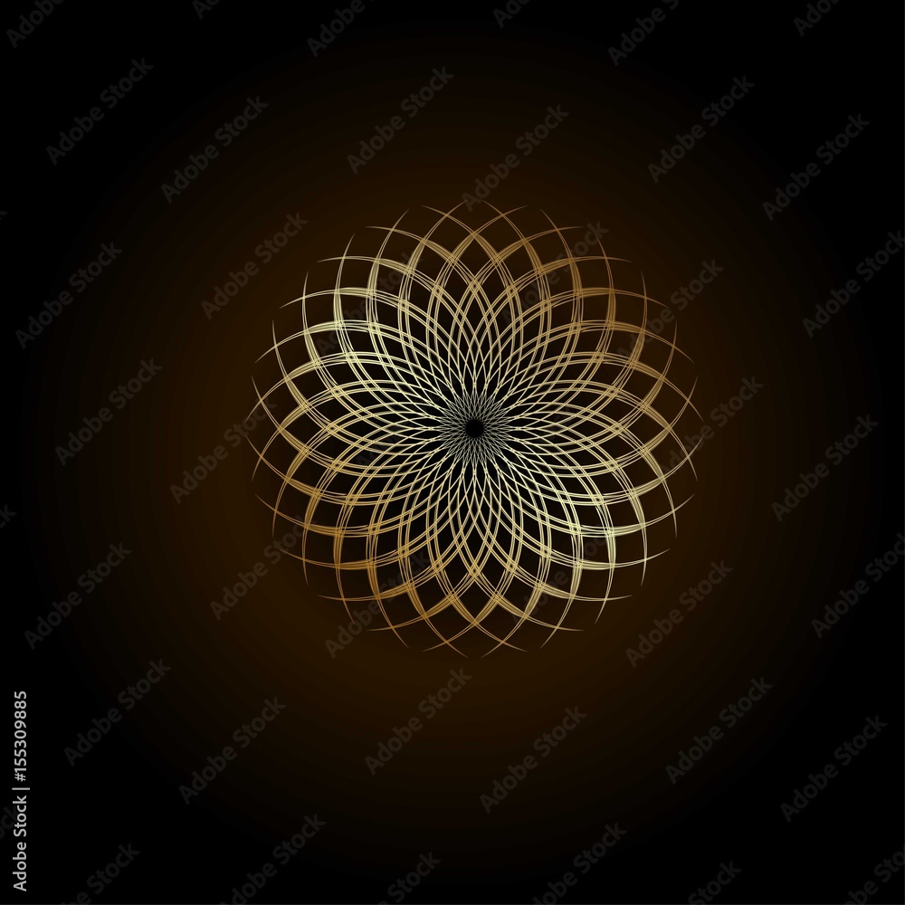 Wall mural Golden ratio vector illustration