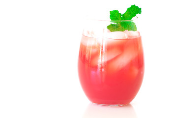 Freshly squeezed peach juice.