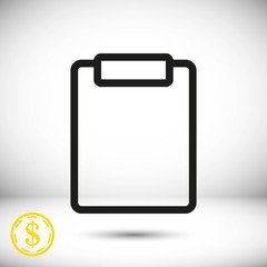 checklist  icon stock vector illustration flat design