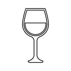 Wine cup isolated icon vector illustration graphic design