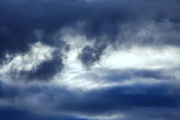 Gray clouds before the storm