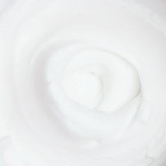 Cosmetics white cream background or texture close - up, for your design