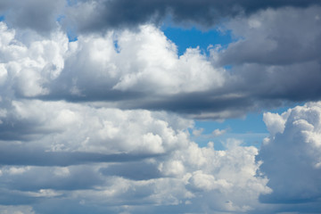 Blue sky with white clouds