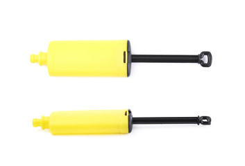 Plastic balloon blowing pump isolated