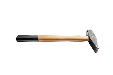 Old hammer handle equipment for construction and repair tool for work