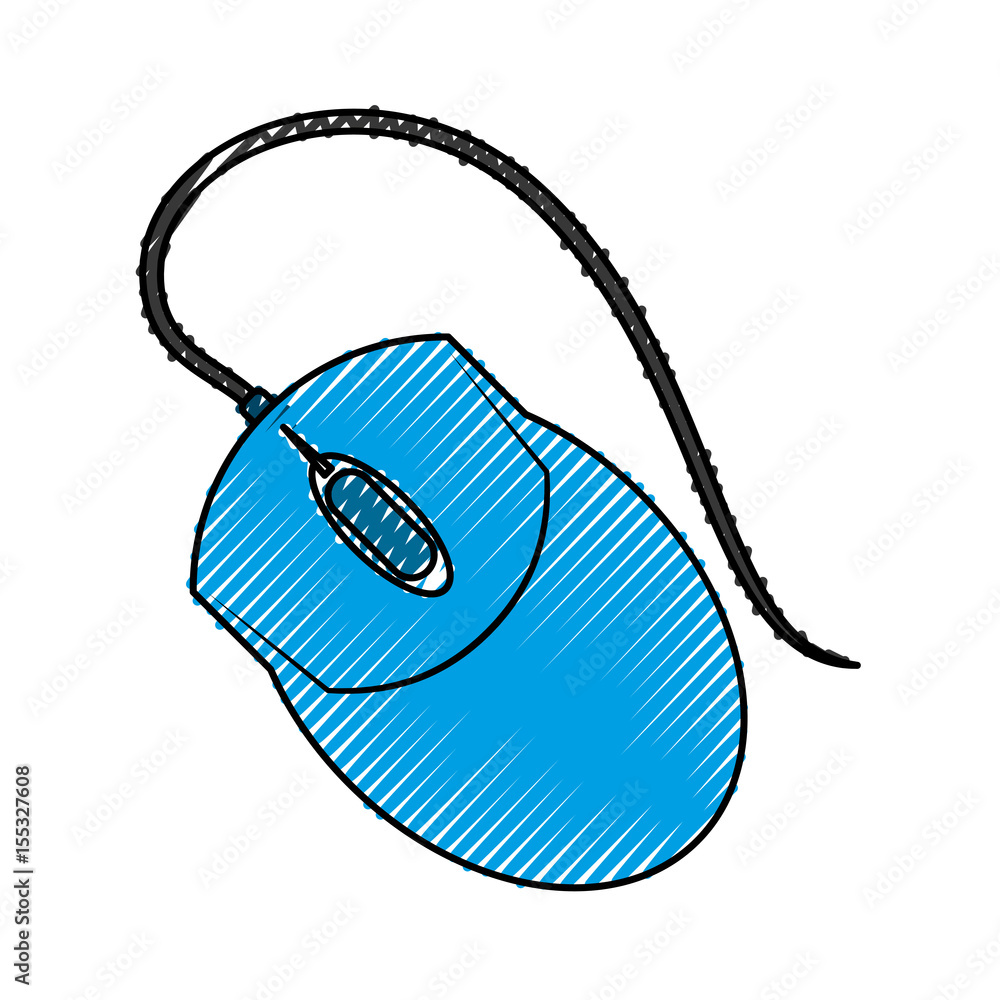 Poster mouse computer device icon vector illustration graphic design