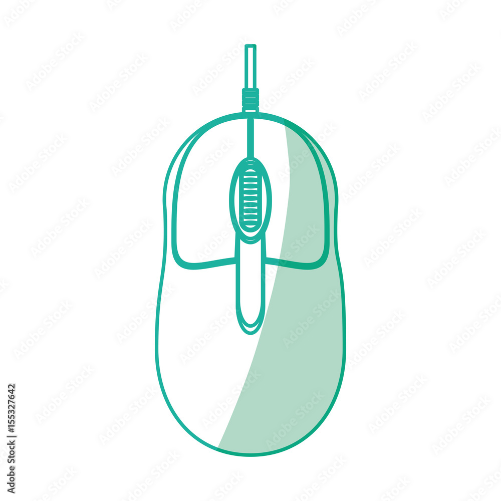 Poster mouse computer device icon vector illustration graphic design