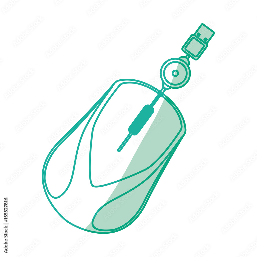 Poster mouse computer device icon vector illustration graphic design