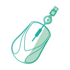 Mouse computer device icon vector illustration graphic design