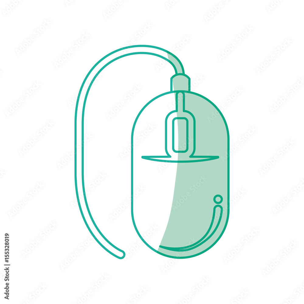 Poster mouse computer device icon vector illustration graphic design
