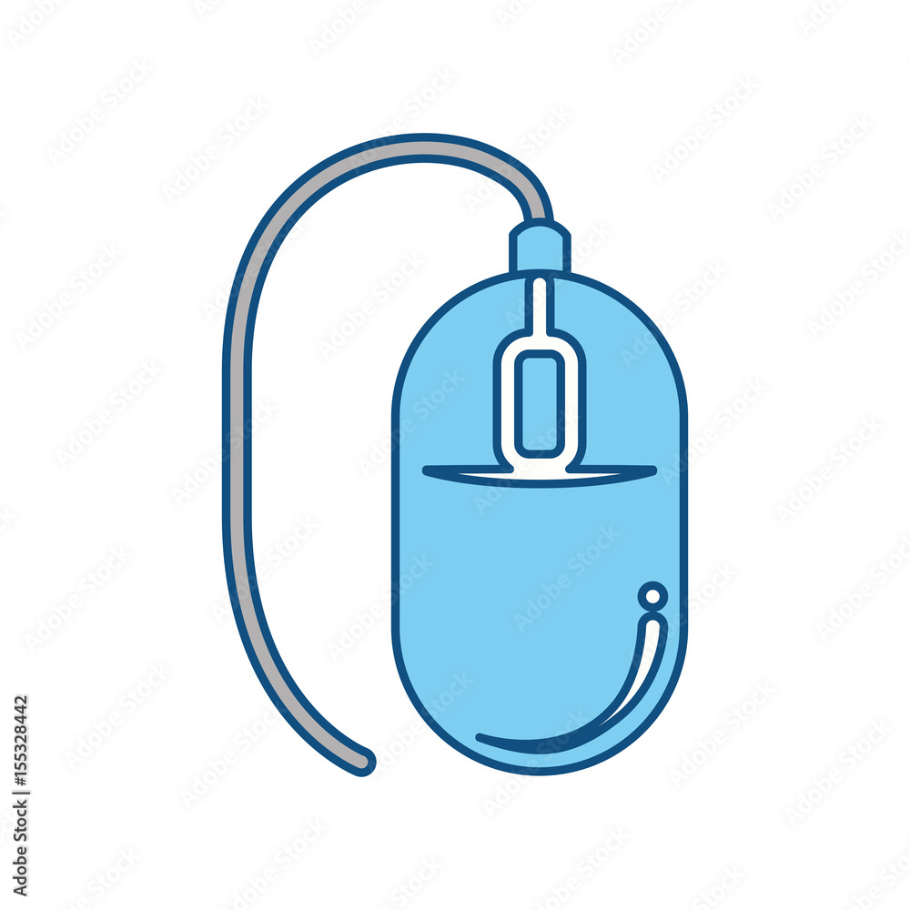 Poster mouse computer device icon vector illustration graphic design