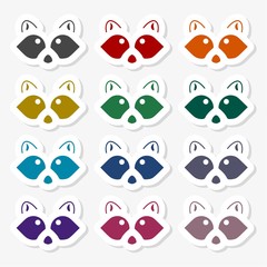 Silhouette of a raccoon - Illustration