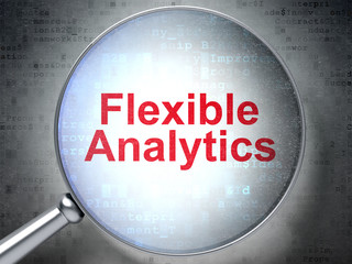 Finance concept: Flexible Analytics with optical glass