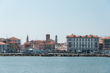 Fototapeta na wymiar Landscapes in the lagoon of Chioggia. Venice