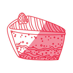 cake delicious dessert icon vector illustration graphic design