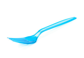 Single disposable plastic fork