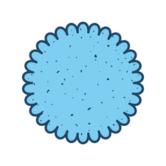cookie snack sweet icon vector illustration graphic design