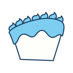 cake delicious dessert icon vector illustration graphic design