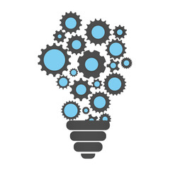 Gear machinery piece icon vector illustration graphic design