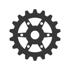 Gear machinery piece icon vector illustration graphic design