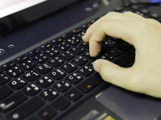 Thai Keyboard with hand