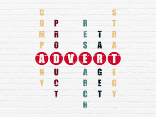 Advertising concept: Advert in Crossword Puzzle