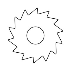Gear machinery piece icon vector illustration graphic design