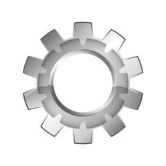 Gear machinery piece icon vector illustration graphic design