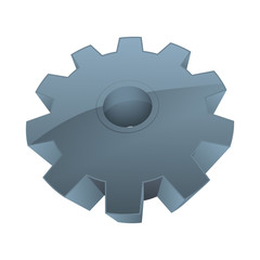 Gear machinery piece icon vector illustration graphic design