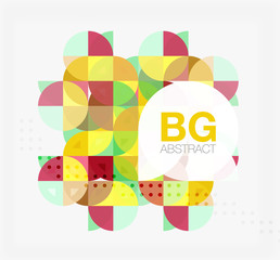 Colorful circle elements