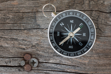 Kompass, Holzuntergrund