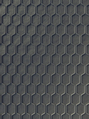 Gray wave band abstract surface pattern. 3d rendering